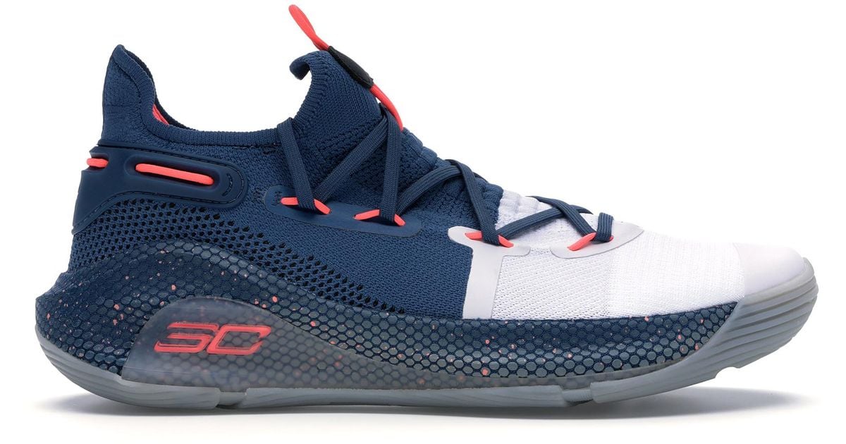 Under Armour Curry 6 in Blue/White/Pink 