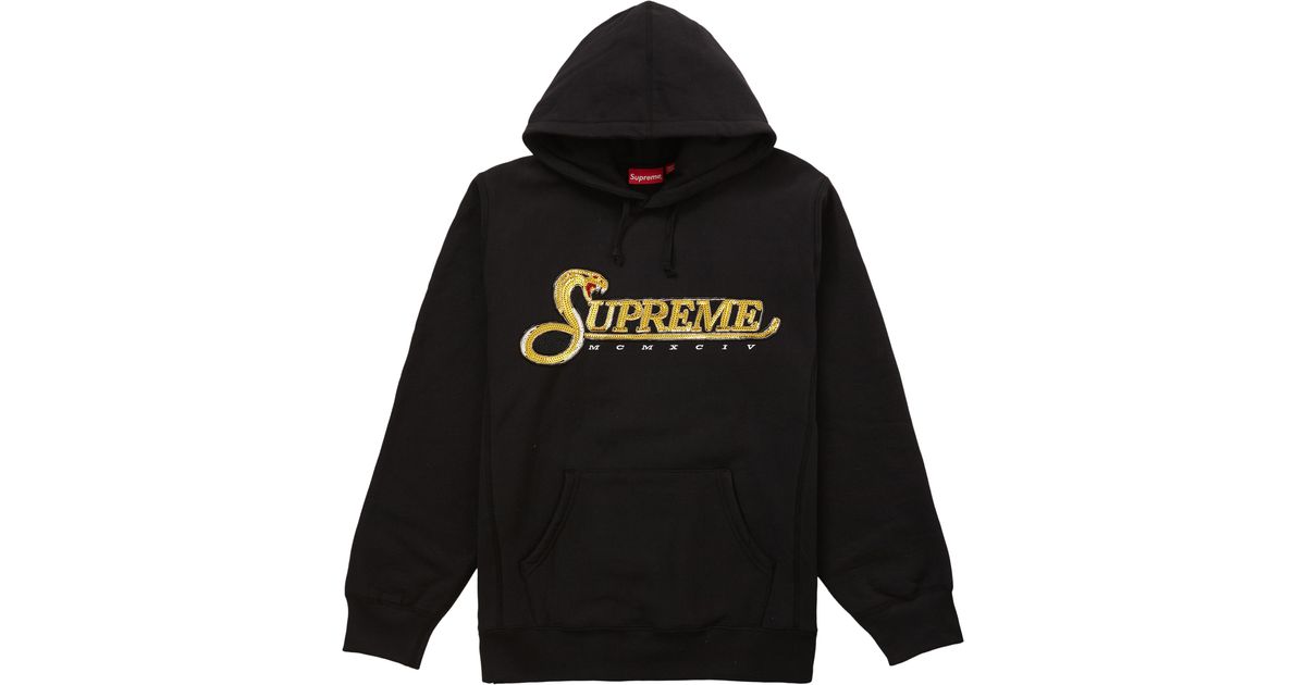 supreme sequin hoodie