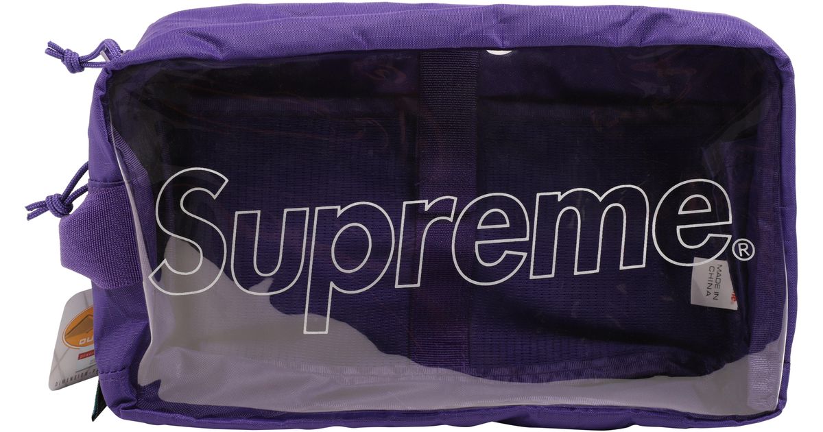 supreme fw18 shoulder bag purple