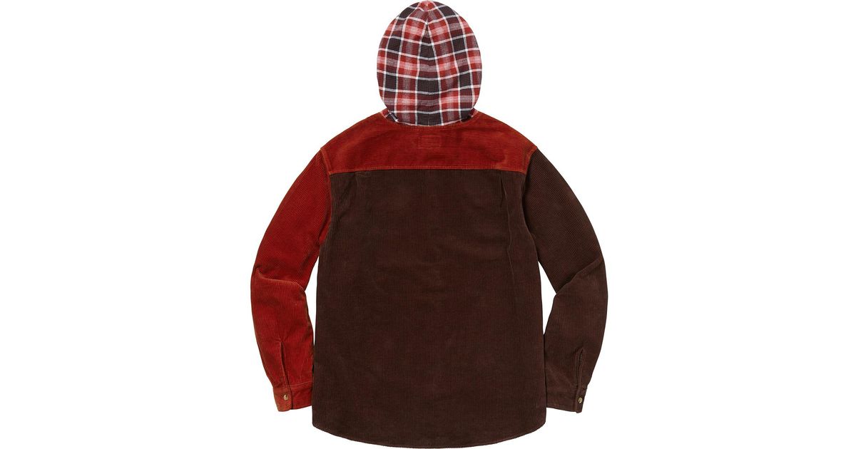 supreme hooded shirt