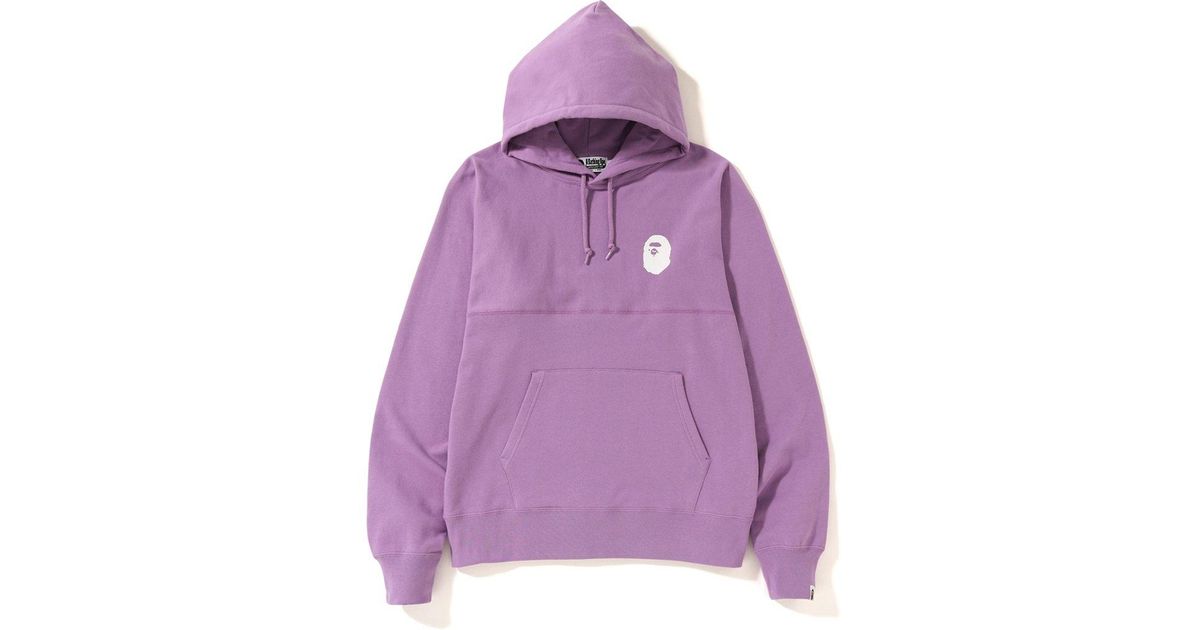 a bathing ape hoodie purple