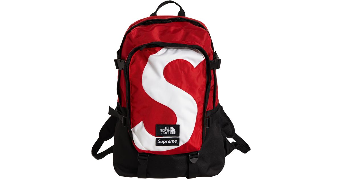 Supreme The North Face S Logo Expedition Backpack in Red - Lyst