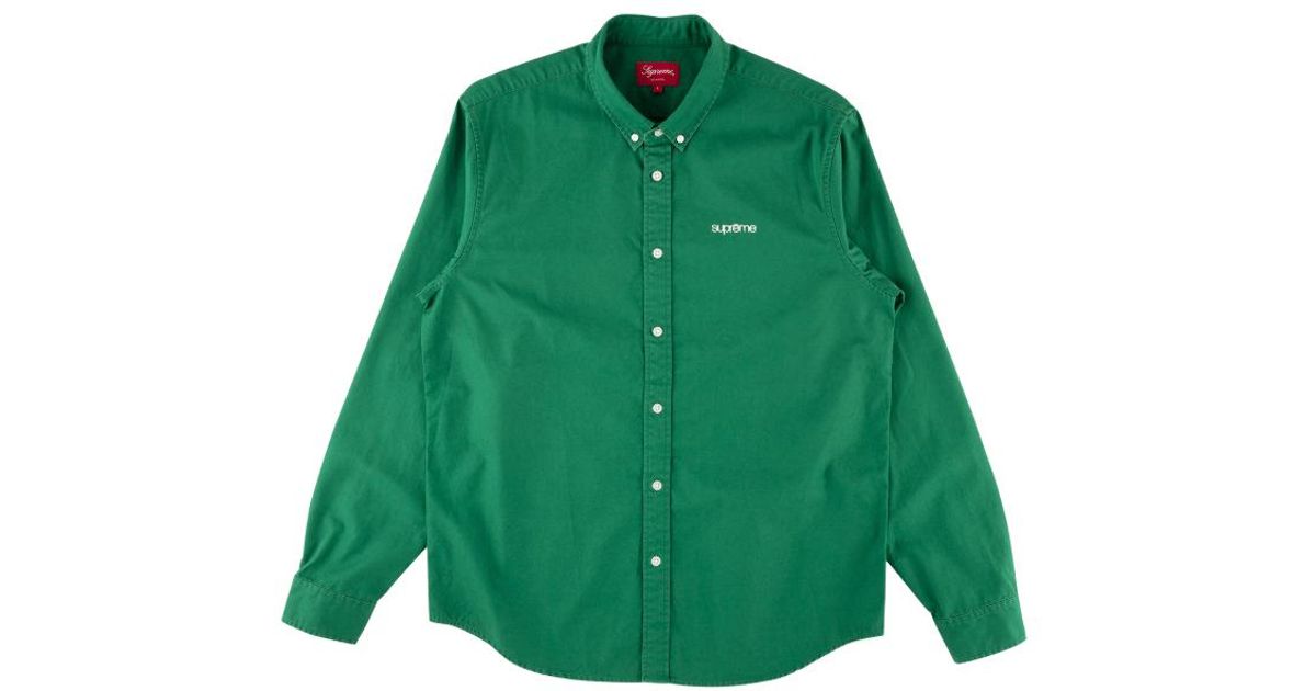 supreme washed twill shirt