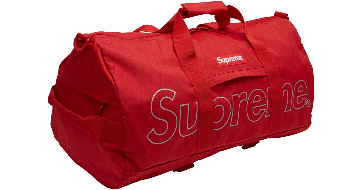 Supreme Duffle Bag (fw18) Red for Men - Lyst