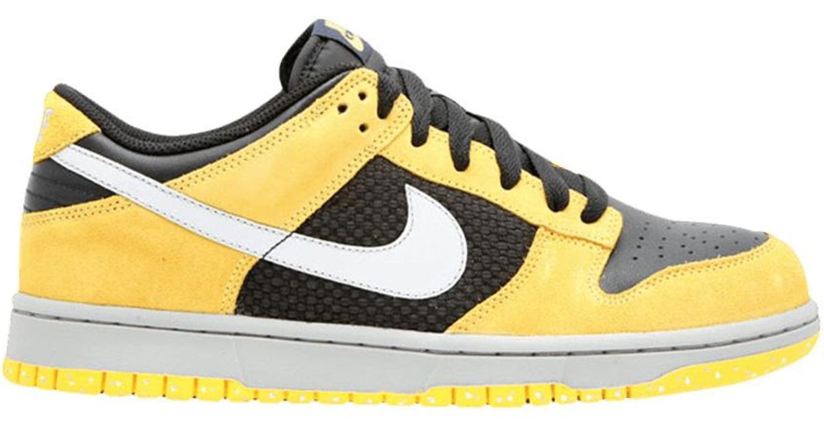 nike dunk black and yellow