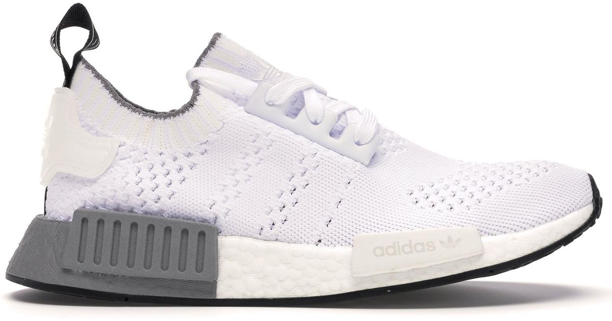 adidas nmd r1 men's grey and white