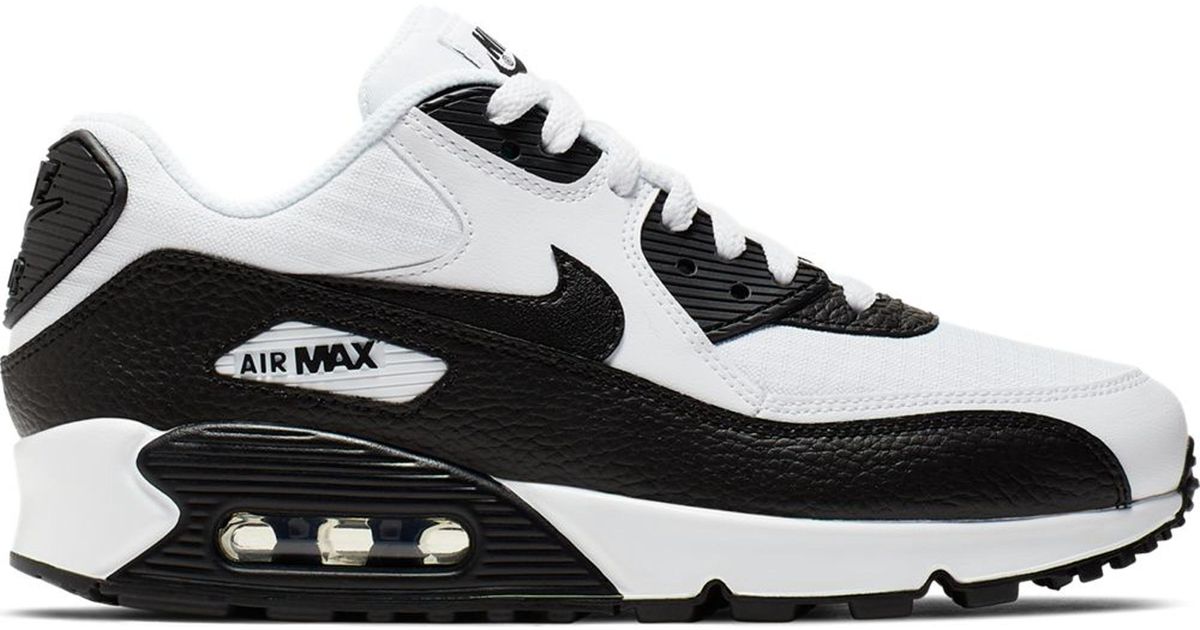 air max 90 white black
