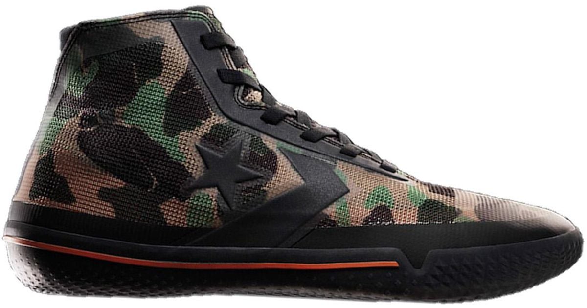 converse all star pro bb white black orange