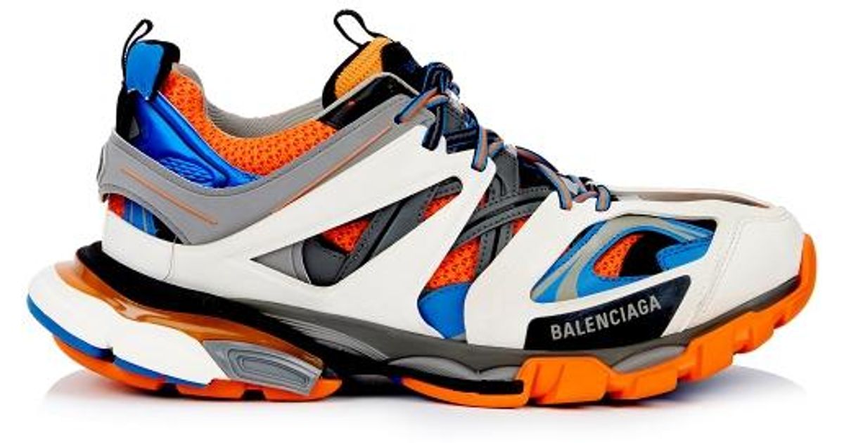 balenciaga sneakers blue and orange