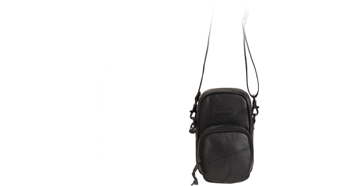 supreme small shoulder bag black