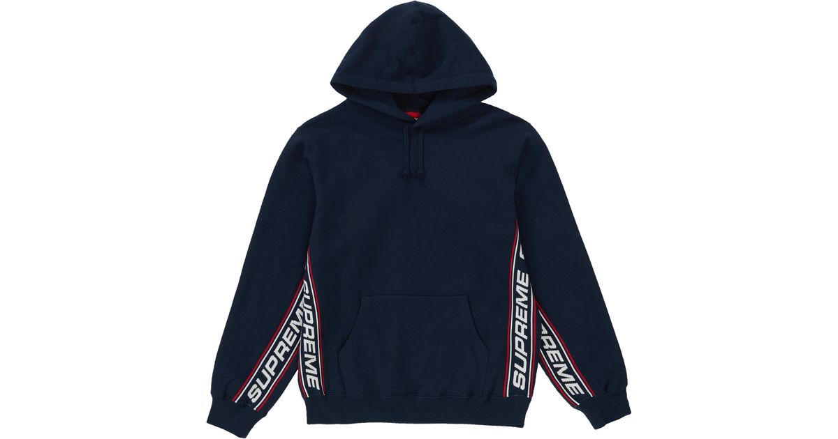 text rib hooded sweatshirt supreme