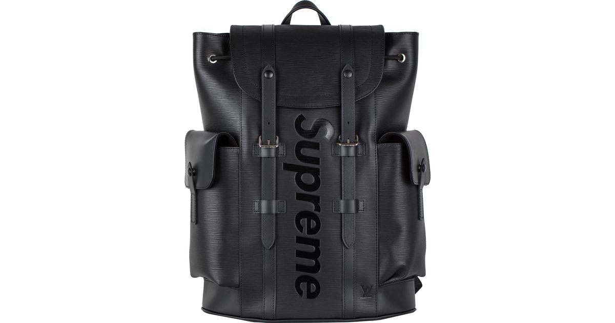 louis vuitton supreme bag black