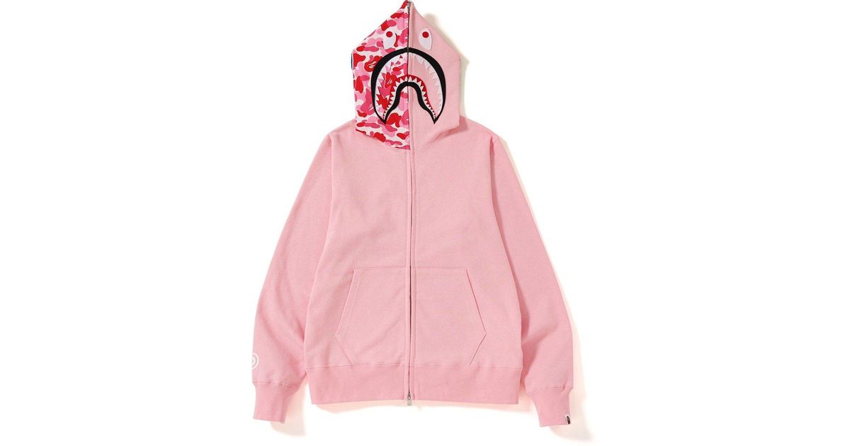 pink abc bape hoodie