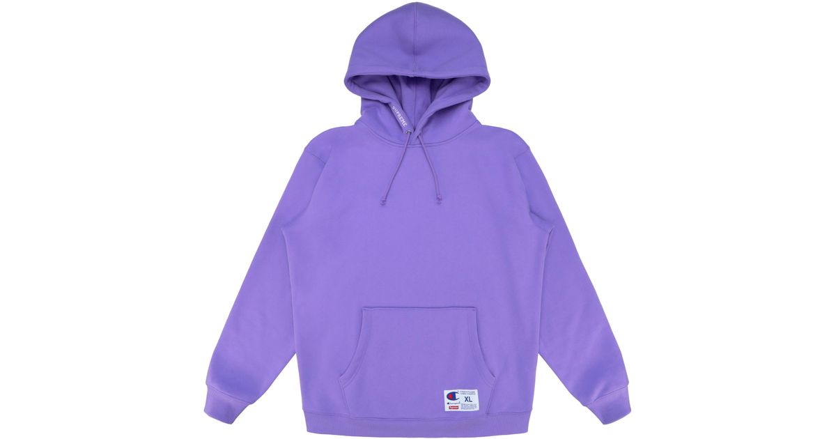 purple supreme sweatshirt