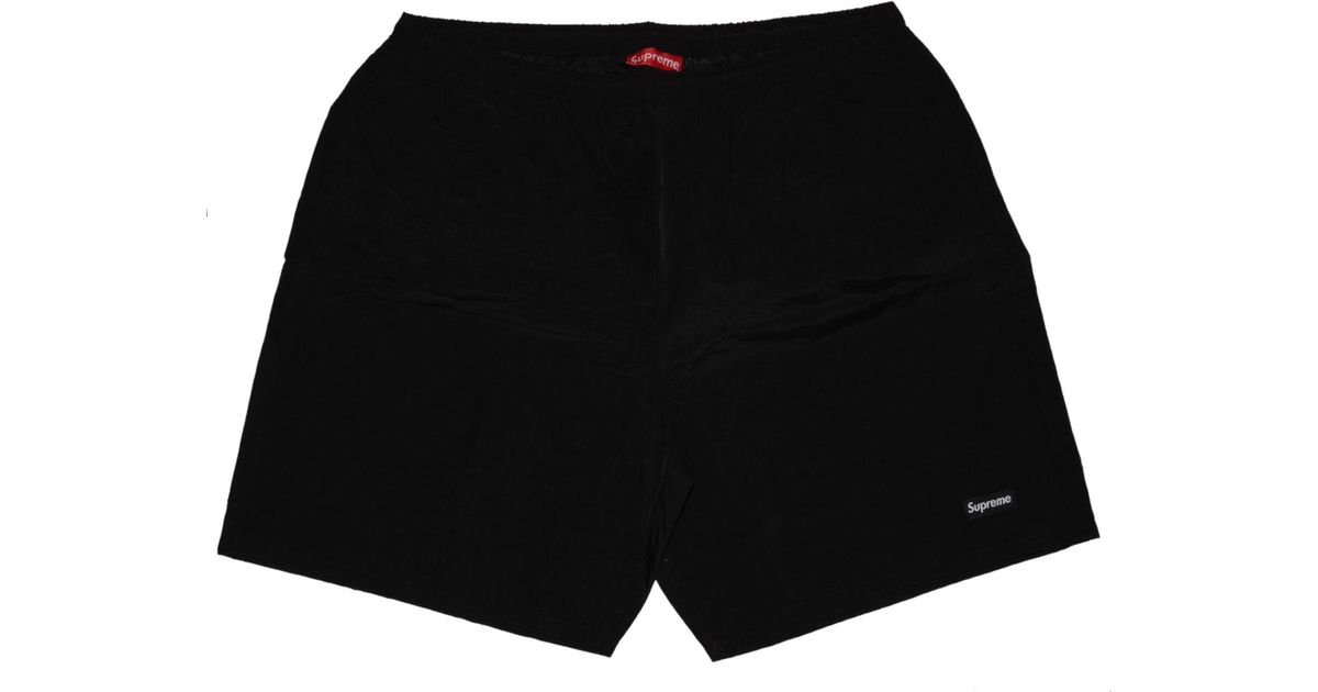 supreme split logo water shorts