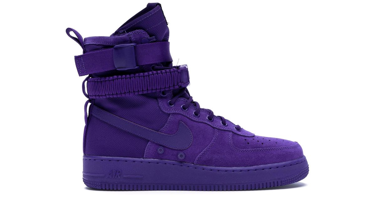 mens purple air force ones