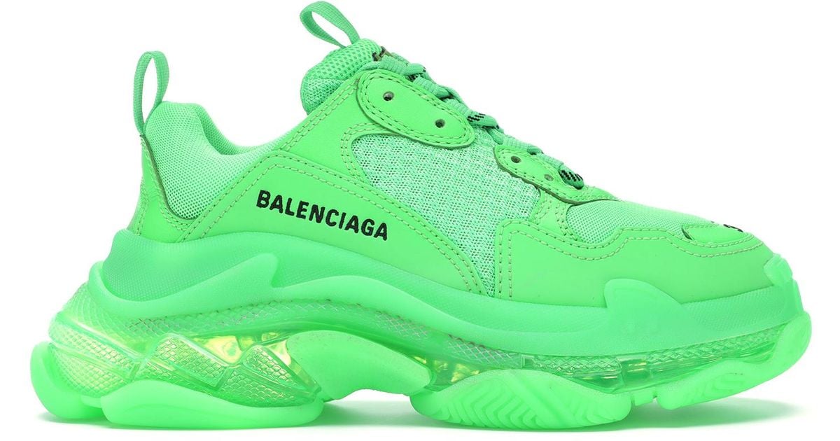 neon green balenciaga shoes