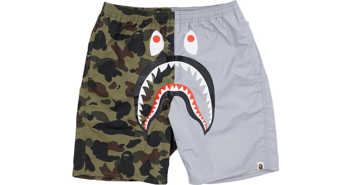 bape shark beach shorts