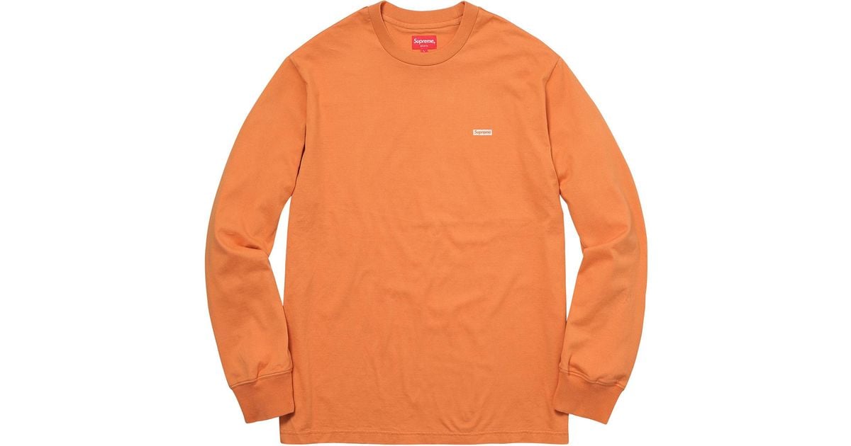 supreme box logo orange