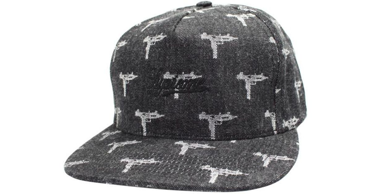 supreme 5 panel cap black