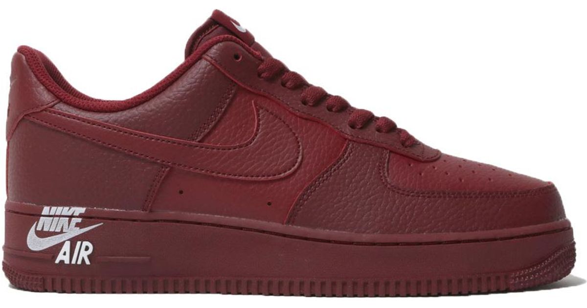all burgundy air force ones