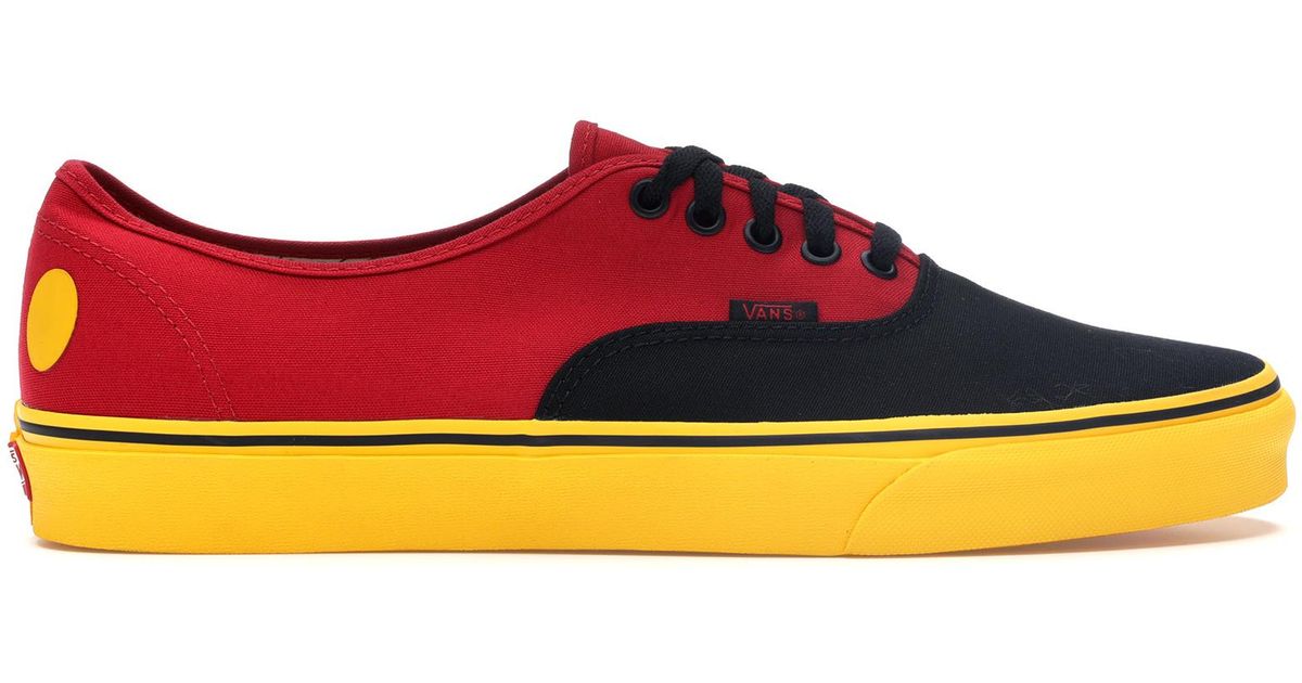 vans authentic disney mickey mouse