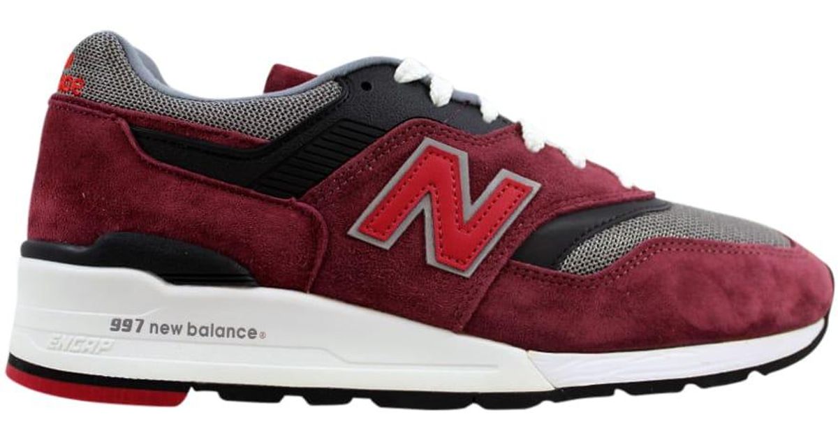New Balance 997 Made In Usa Burgundy in Red for Men Lyst