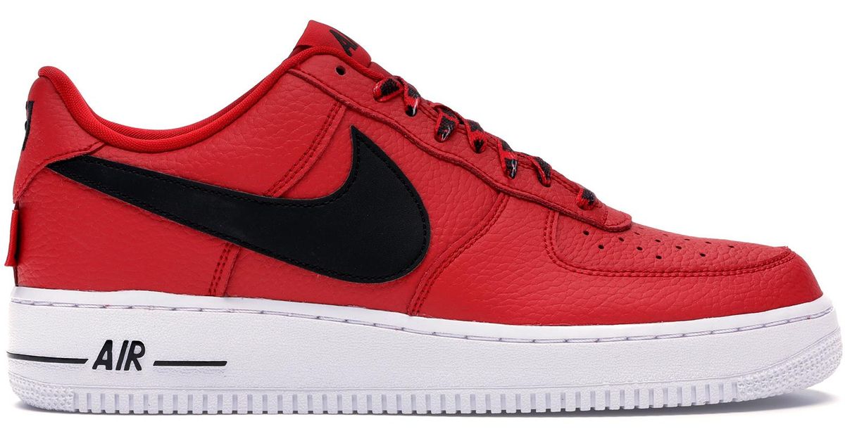 air force 1 nba low red