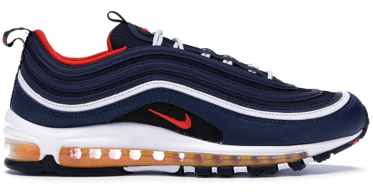 air max 97 navy blue and red