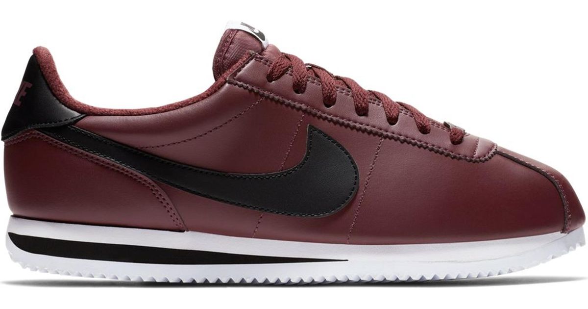 nike cortez maroon and gold