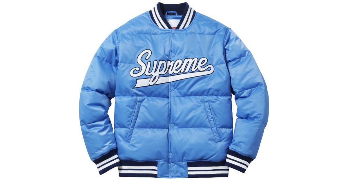 supreme blue bomber jacket