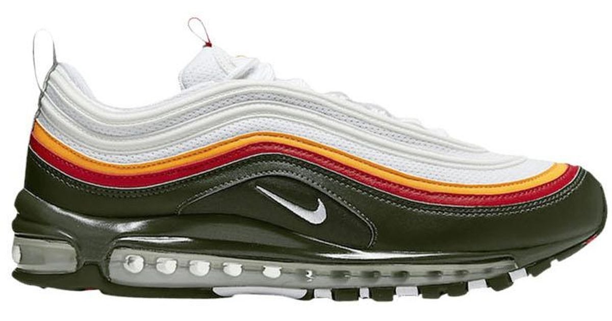 white evergreen air max 97