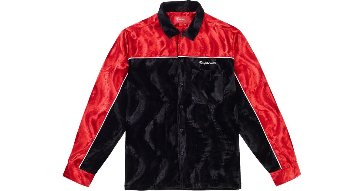 supreme velvet jacket