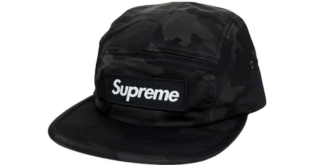 black supreme hat