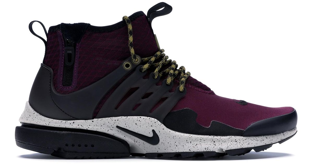 Nike Air Presto Mid Utility Bordeaux for Men Lyst
