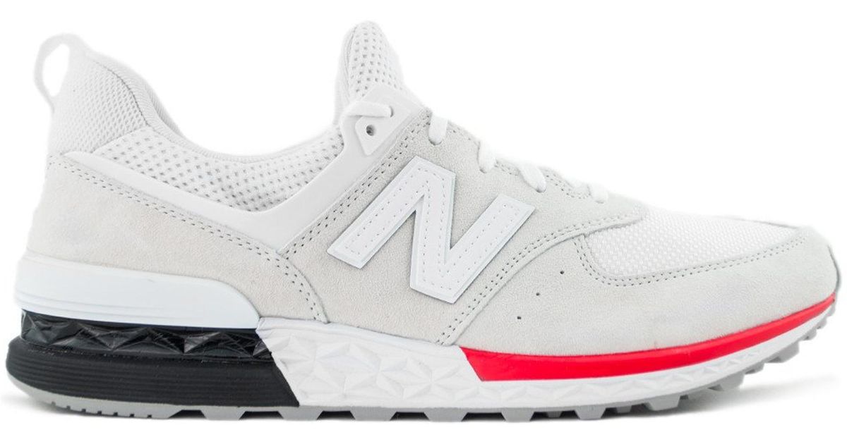 new balance 574 red and white