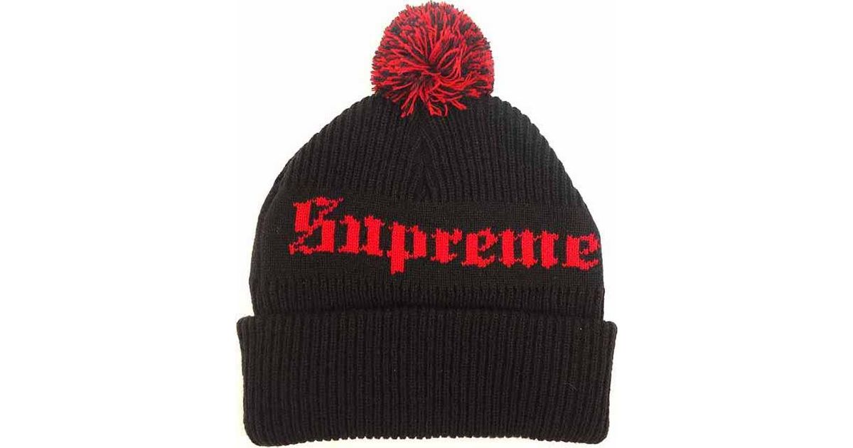 supreme old english beanie