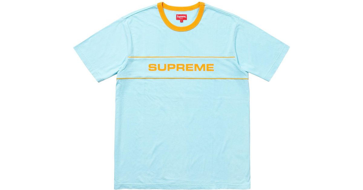 supreme piping ringer tee