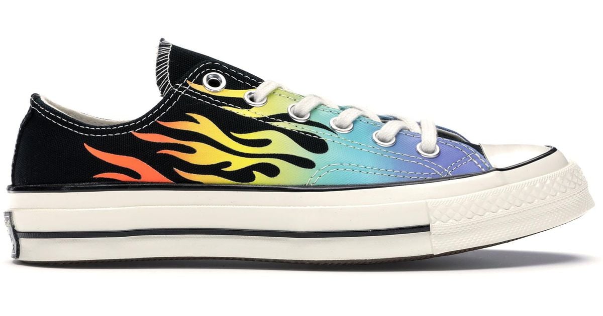Converse Blue Chuck Taylor All star 70s Ox Flaming Archive Print for men Converse Blue Chuck Taylor All star 70s Ox Flaming Archive Print for men
