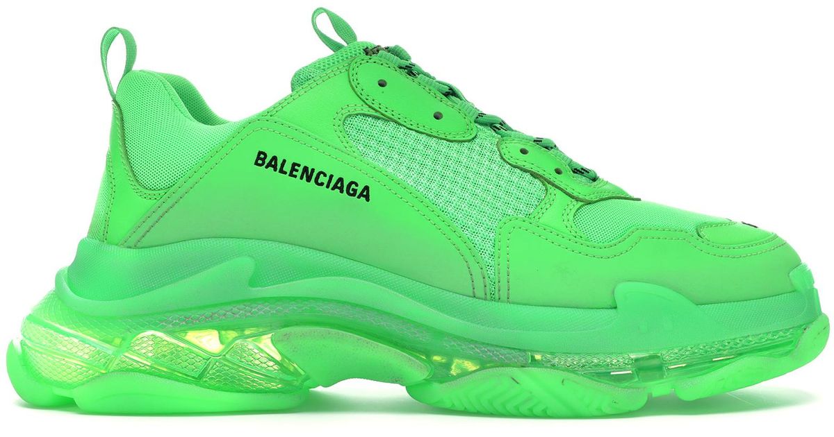 balenciaga shoes neon green
