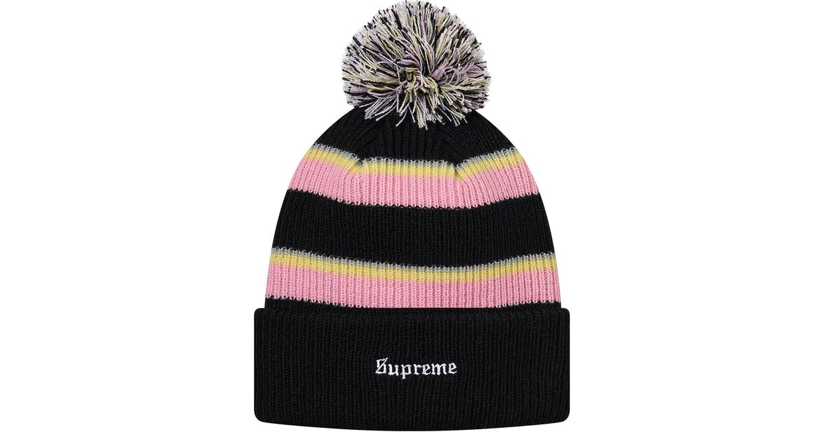 supreme pom beanie