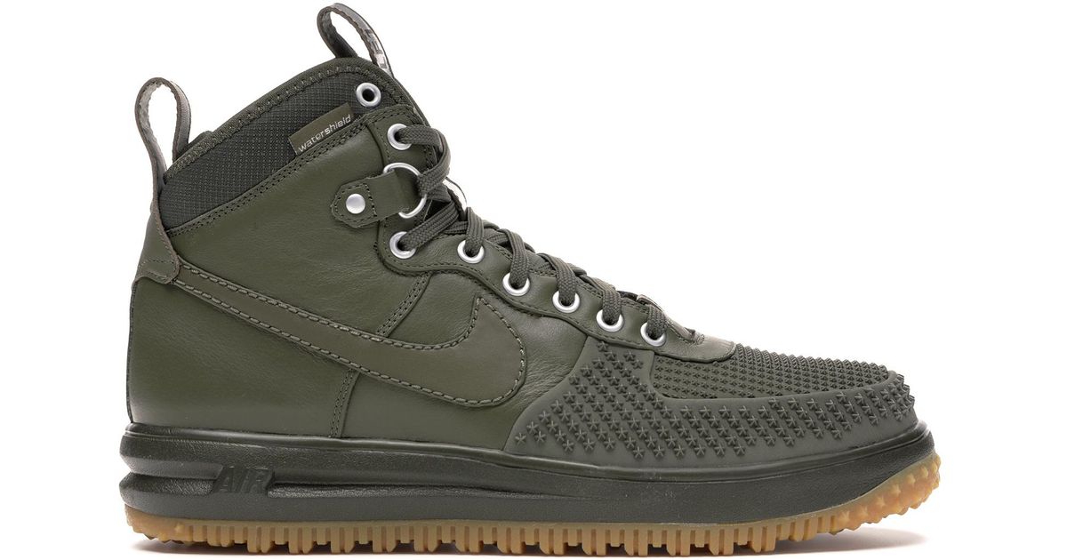 olive green nike duck boots