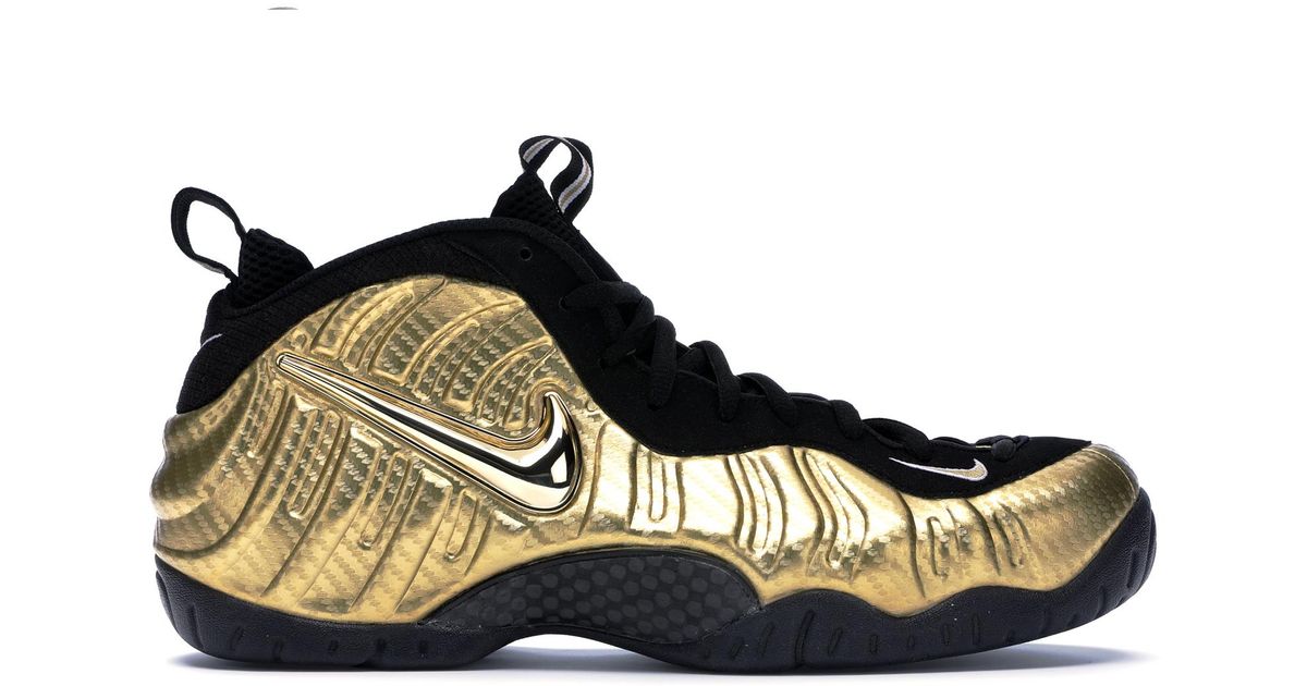 air foamposite pro metallic gold