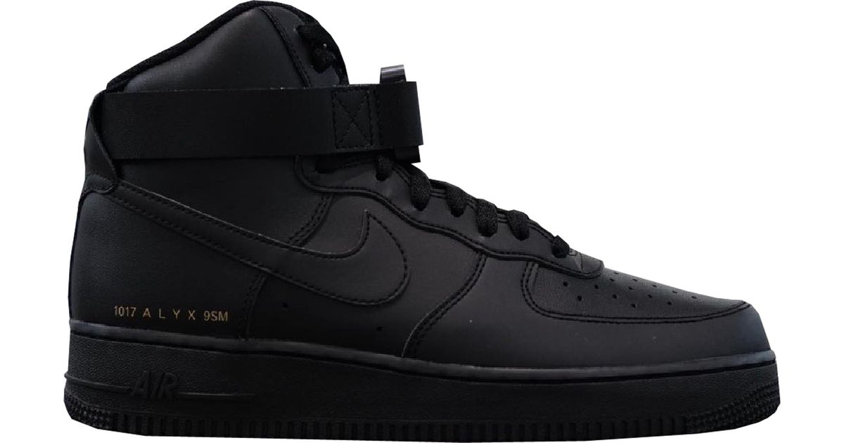 high top all black air forces