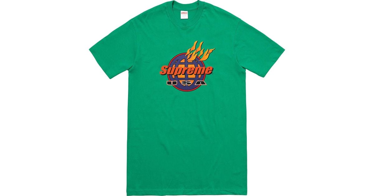 supreme fire shirt