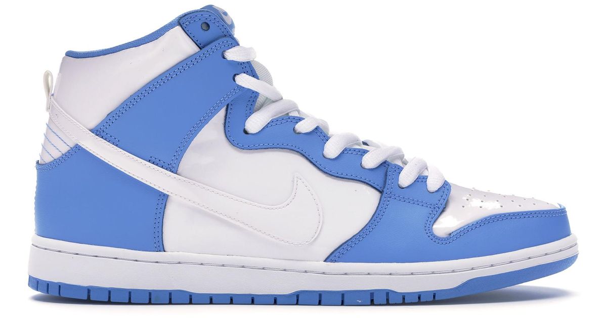 navy blue high dunks