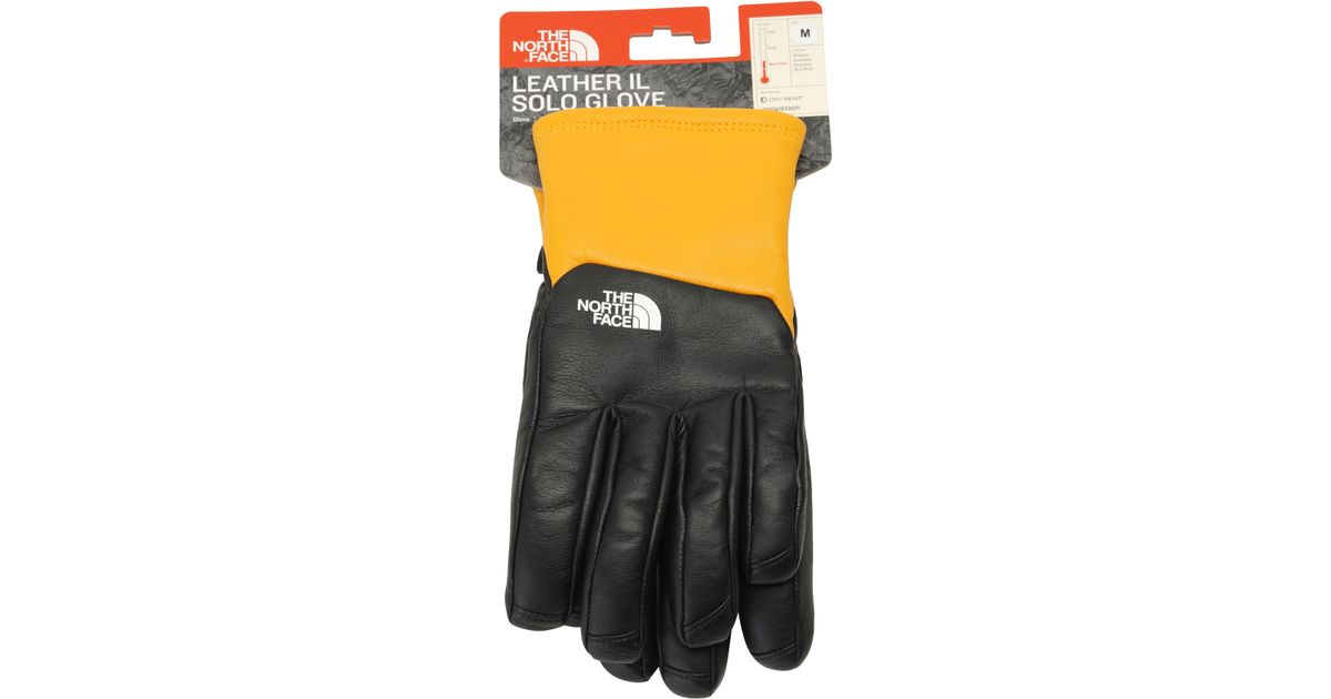 the north face leather gloves