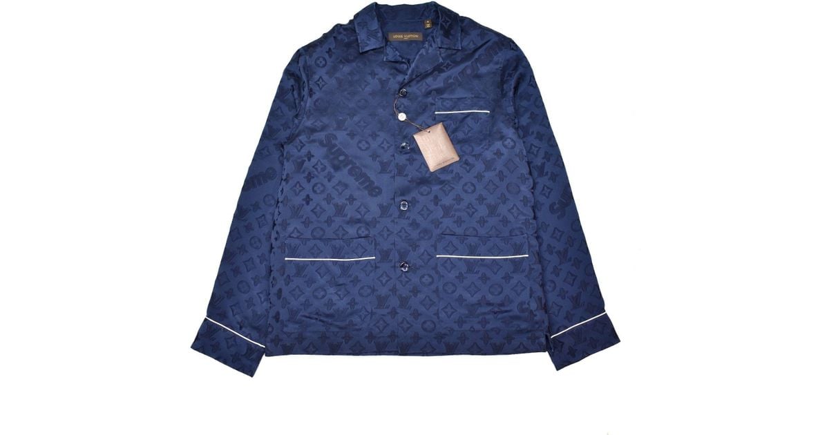 https://cdna.lystit.com/1200/630/tr/photos/stockx/82417106/supreme-Blue-X-Louis-Vuitton-Jacquard-Silk-Pajama-Shirt-Blue.jpeg