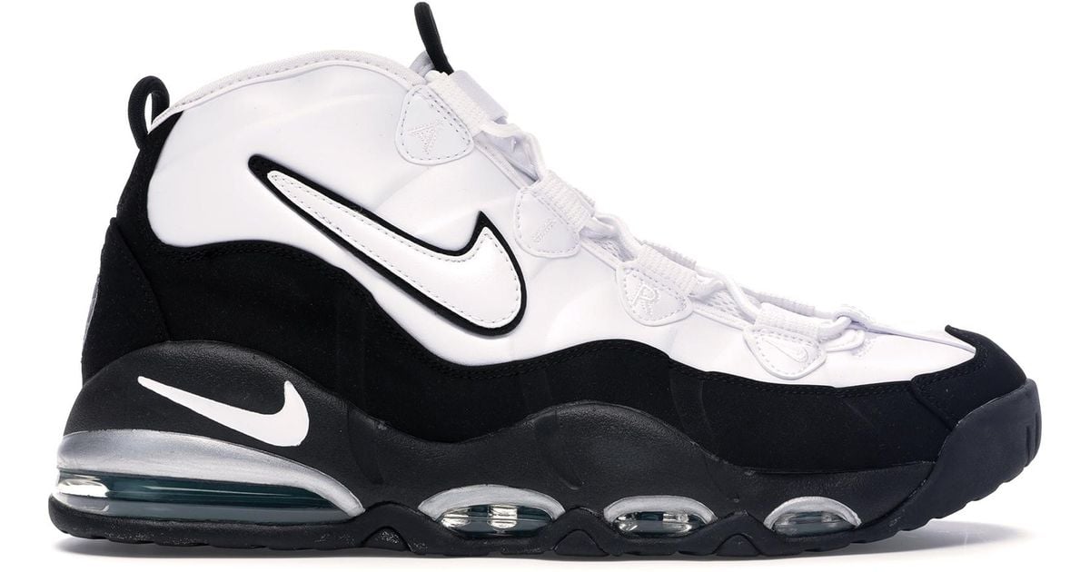nike air max uptempo 95 black and white