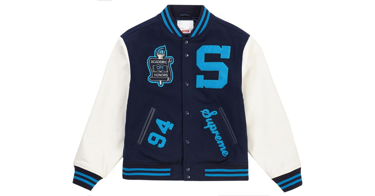 supreme team varsity jacket